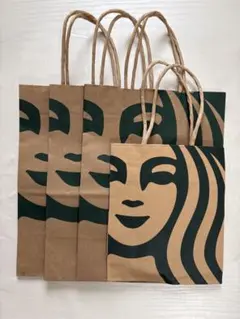 スターバックス ショップ袋 4枚セットのサムネイル