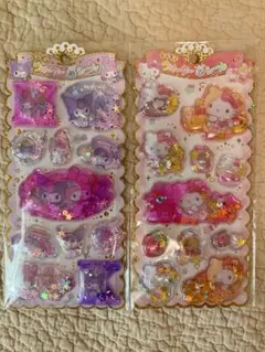 キラキラ ウォーターインシール マイメロ キティ