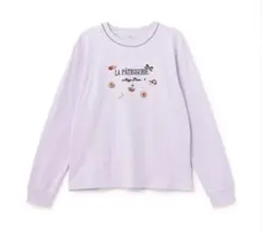 新品タグ付メゾピアノジュニア チョコレートスイーツ刺しゅう長袖シャツ 140㎝