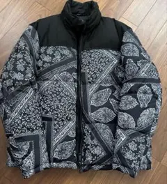 美品】ZARA バンダナ ペイズリー柄 パフジャケット ダウンジャケットS