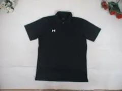 Under Armour ブラック ストレッチポロシャツ LG UNDER ARMOUR アンダーアーマー ポロシャツ メンズ ゴルフウェア