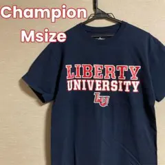236 Champion Tシャツ メンズ ネイビー M カレッジロゴプリント