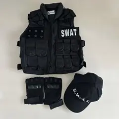 モエティ SWAT キッズ用 コスチューム ベスト グローブ キャップ セット