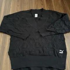 PUMA ブラック ニットMサイズ