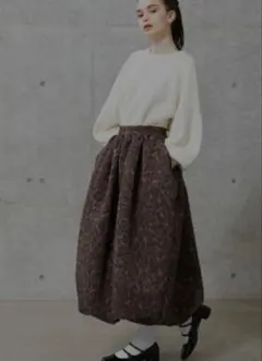 ヒョウ柄ロングスカート