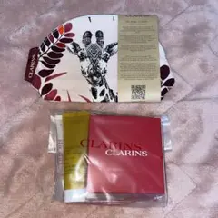 CLARINS トライアル4点セット キリン柄ポーチ