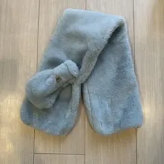 子供用マフラー　水色