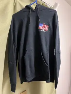 90s ベストタグ Fruit of the Loom ブラック パーカー M