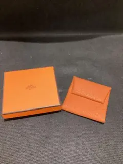 P-5216 HERMES エルメス ガルヴィデュオ コインケース 오렌지
