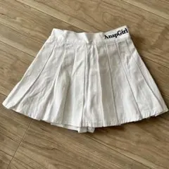 1度着用のみ　美品　AnapGirl ホワイト プリーツスカート XS