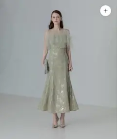 LEJA チュールフリルボレロペイントマーメイドドレス　Sサイズ