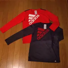 ☆adidas/アディダス/長袖/プラクティスTシャツ/140/2枚セット☆