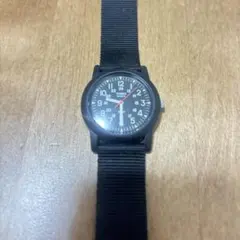 TIMEX クォーツ 腕時計 ミリタリー風 ブラック タイメックスのサムネイル