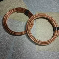 ​【新品】14ゲージ（AWG14）スピーカーケーブル 1m × 2本セット