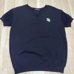 PEARLY GATES レディース ニット半袖　ネイビー