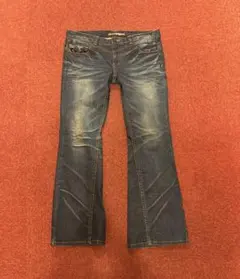 フレアデニムパンツ　ブーツカット　y2k archive swag （着画あり）