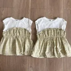 BREEZE フラワープリント チュニック 100.110cm 姉妹