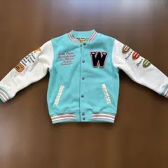 キッズ上着ブルゾンジャケット Ｗ　インディアン刺繍付き130cm