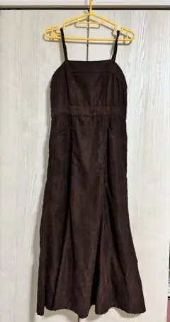 ブラウン　キャミワンピース