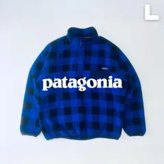 Patagonia 2014年 シンチラスナップT ニカラグア製 L 青/黒