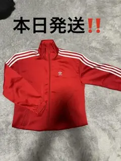 adidas トラックジャケット　赤　最終値下げ‼️