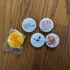 缶バッジ 5個セット back number SHISHAMO