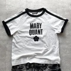 MARY QUANT マリークワント リンガーtシャツ ロゴT ホワイトのサムネイル