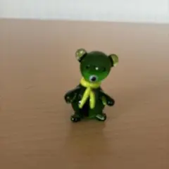 クマ ガラス細工 ミニチュア 置物 6点セット