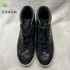 ＣＯＡＣＨ　コーチ　レザーハイカットスニーカー　ブラック　24.5のサムネイル