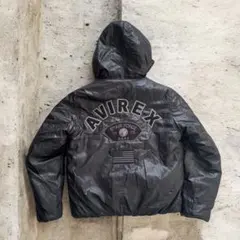 AVIREX アヴィレックス 中綿 フライトジャケット フーデッド M