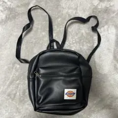 ディッキーズ　ミニリュック　ブラック　レザー　美品のサムネイル