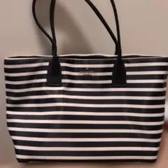 #kate spade ストライプ トートバッグ