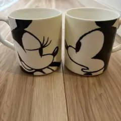 Francfranc ミッキー＆ミニーマグカップ2個セット