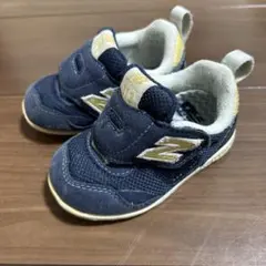 New Balance 313 ベビーシューズ ネイビー/イエロー　12.5