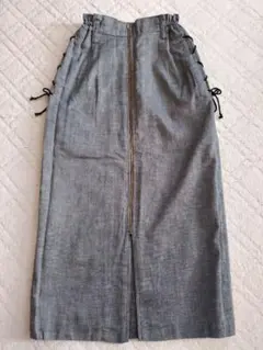 ◆サイドリボン紐付きタイトスカート◆