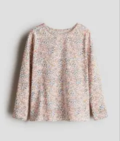 H&M 長袖 カットソー Tシャツ 花柄 フラワー