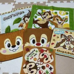 【未使用】チップとデール　タオル・ハンカチ6枚