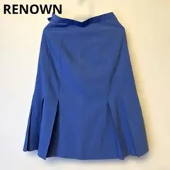 addenda RENOWN ブルー　フレアスカート ひざ丈のサムネイル