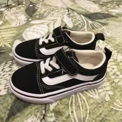 VANS キッズ スニーカー 14cmブラック/ホワイト