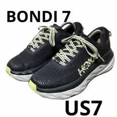 S*n様 HOKA BONDI 7スニーカー 黒/ライム スニーカー シューズ