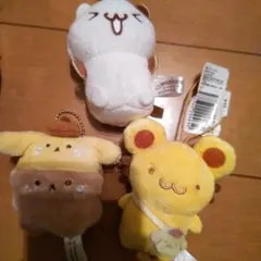 ポムポムプリン ぬいぐるみマスコット 3点セット