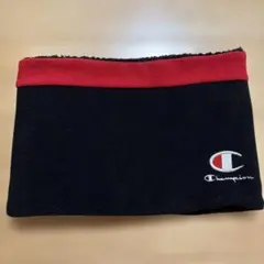Champion ネックウォーマー ブラック レッド
