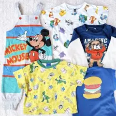 ディズニー ポケモン Tシャツ オーバーオール 90cm 95cm 100cmのサムネイル