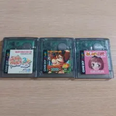 ゲームボーイカラーソフト(ソフトのみ)　3本セット