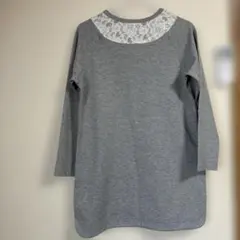 element of SIMPLE LIFE レース切替カットソー グレー L