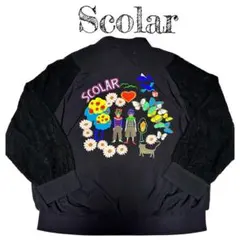 Scolar 骸骨　死者の日　レース　ノーカラー　ブルゾン　黒　ブラックのサムネイル