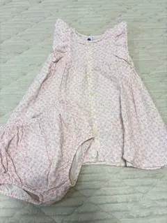 PETITBATEAU プチバトー　ワンピース&ブルマセット　36m/95cmのサムネイル
