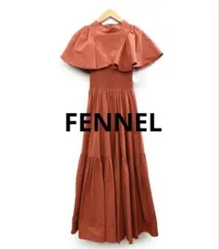 ヤマダヤ　フェンネル fennel ワンピース　オレンジ　ドレス　N