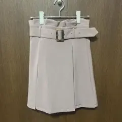 INGNI ピンク プリーツスカート ベルト付き
