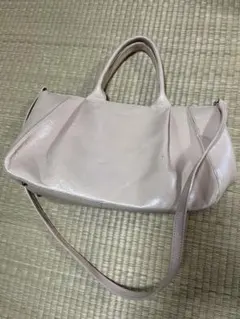 ピンク 合成皮革 ハンドバッグフルーラ